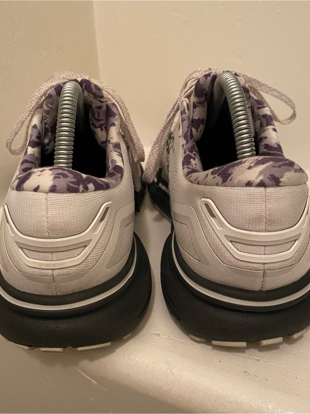 Brooks Ghost 15 Running Shoes Womens Size 9 M White Grey Camo 1203801B149 - Picture 5 of 7